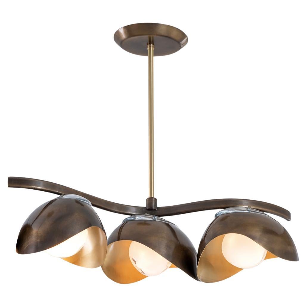 Plafonnier en treillis serpentin par Gaspare Asaro
