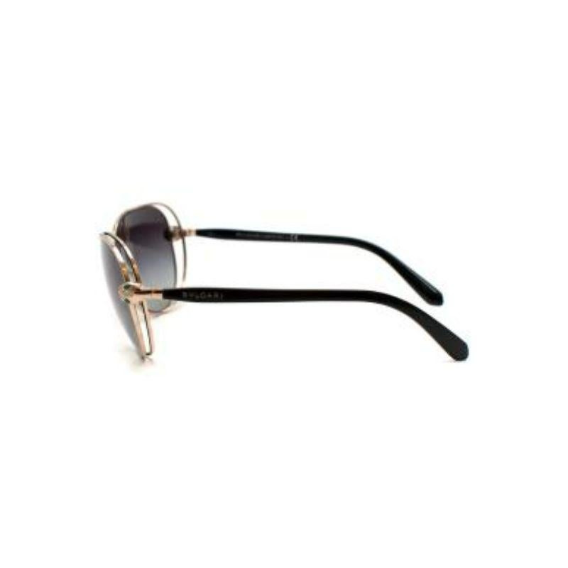 Serpenti Round 6087B Sunglasses In Good Condition For Sale In London, GB