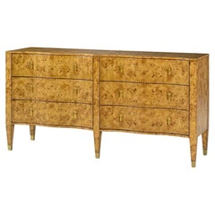 Cómoda Serpentina de Madera de Burl