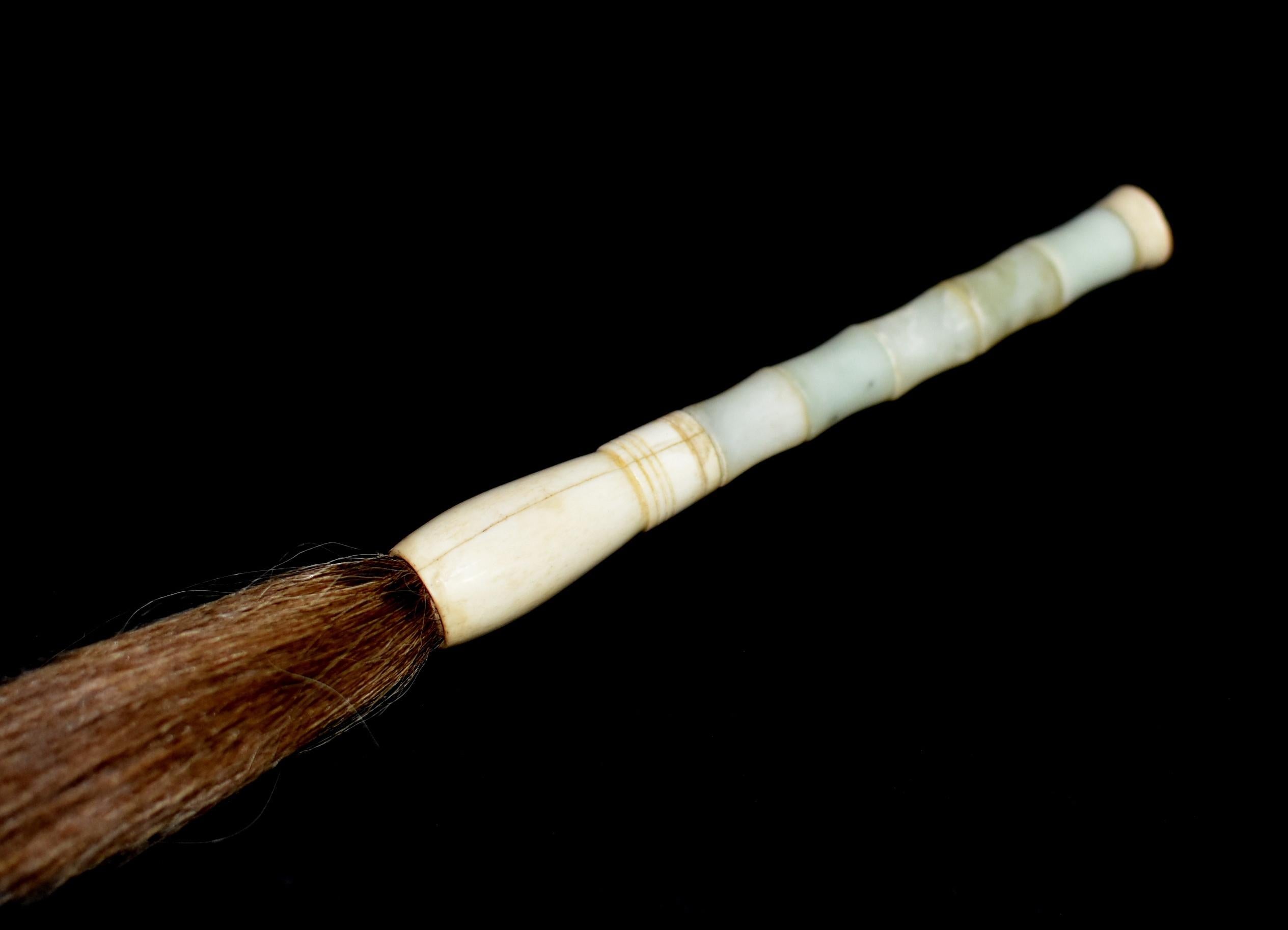 Serpentine Calligraphy Brushes Set of Two Bamboo Form 6