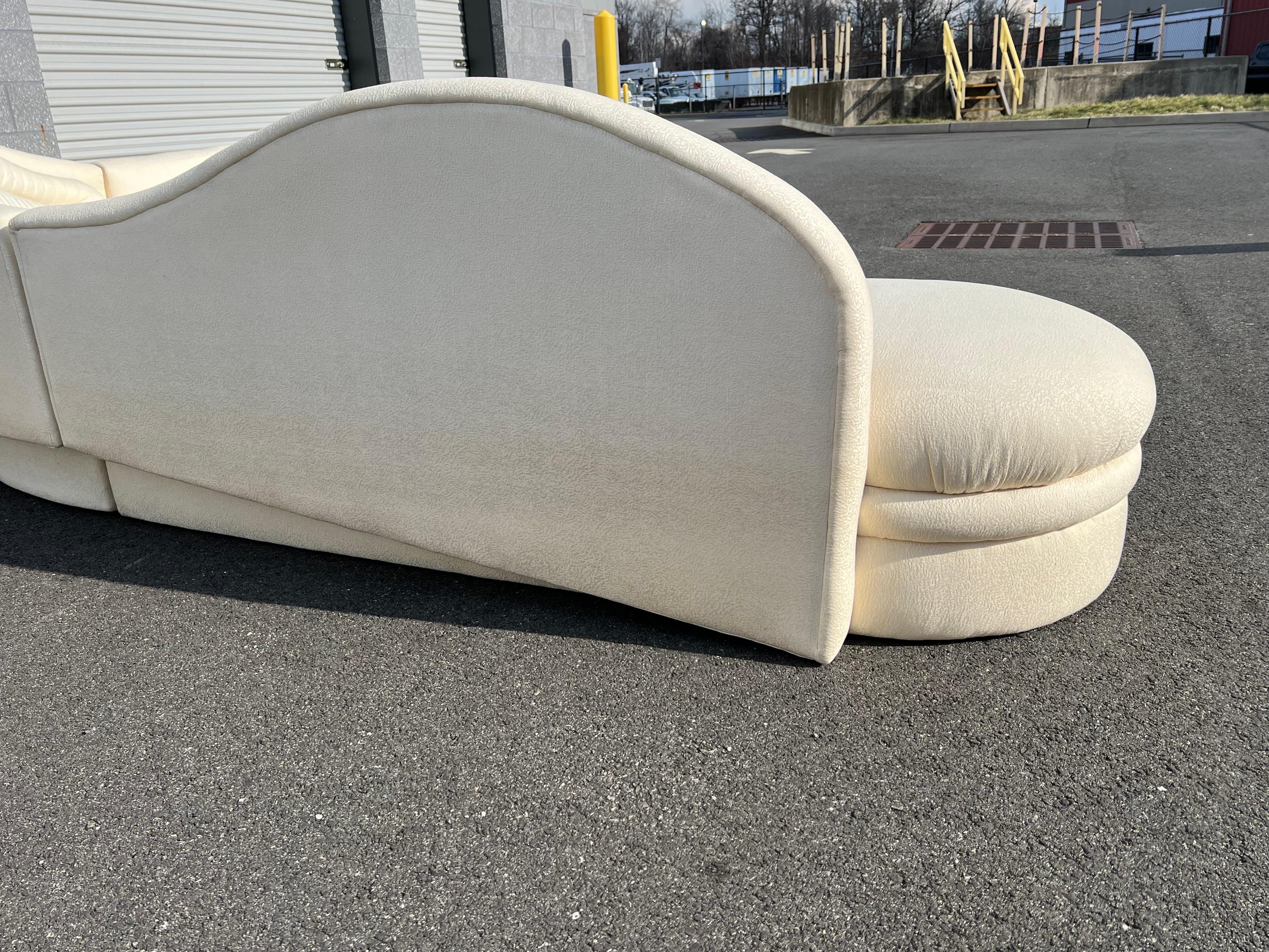 Serpentine Custom Made Cloud Sectional by Weiman For Sale 2