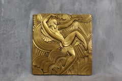 Serpentine Dancer, Maurice Picaud, Folies Bergere Art Deco Pediment 1930, France