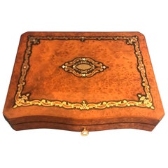 Serpentine Fronted 19th Century French Burr Cedar Box