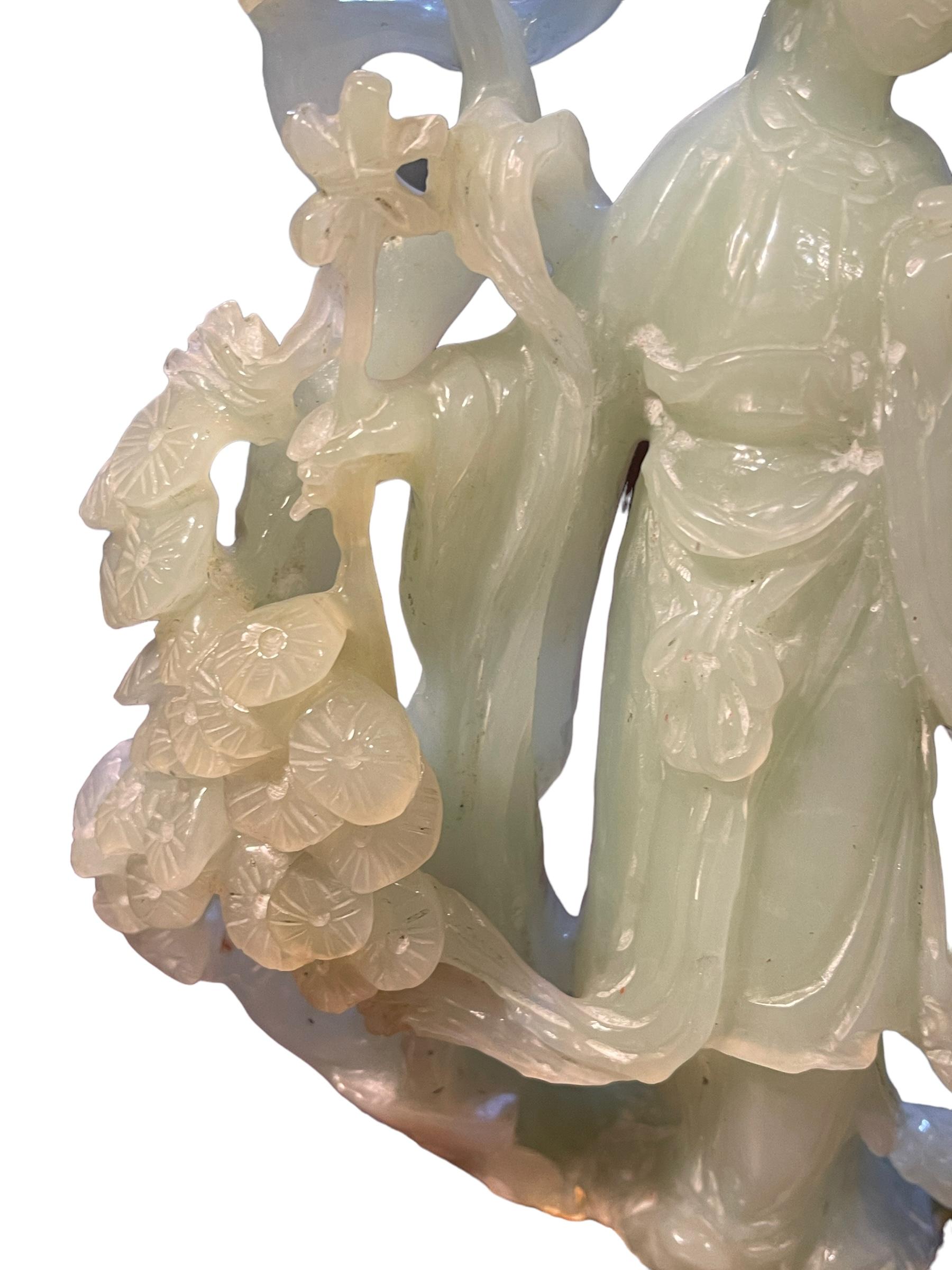 Serpentine jade group, China, late 19th century For Sale 3