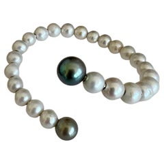 Bracelet jonc serpentin avec accents de Tahiti