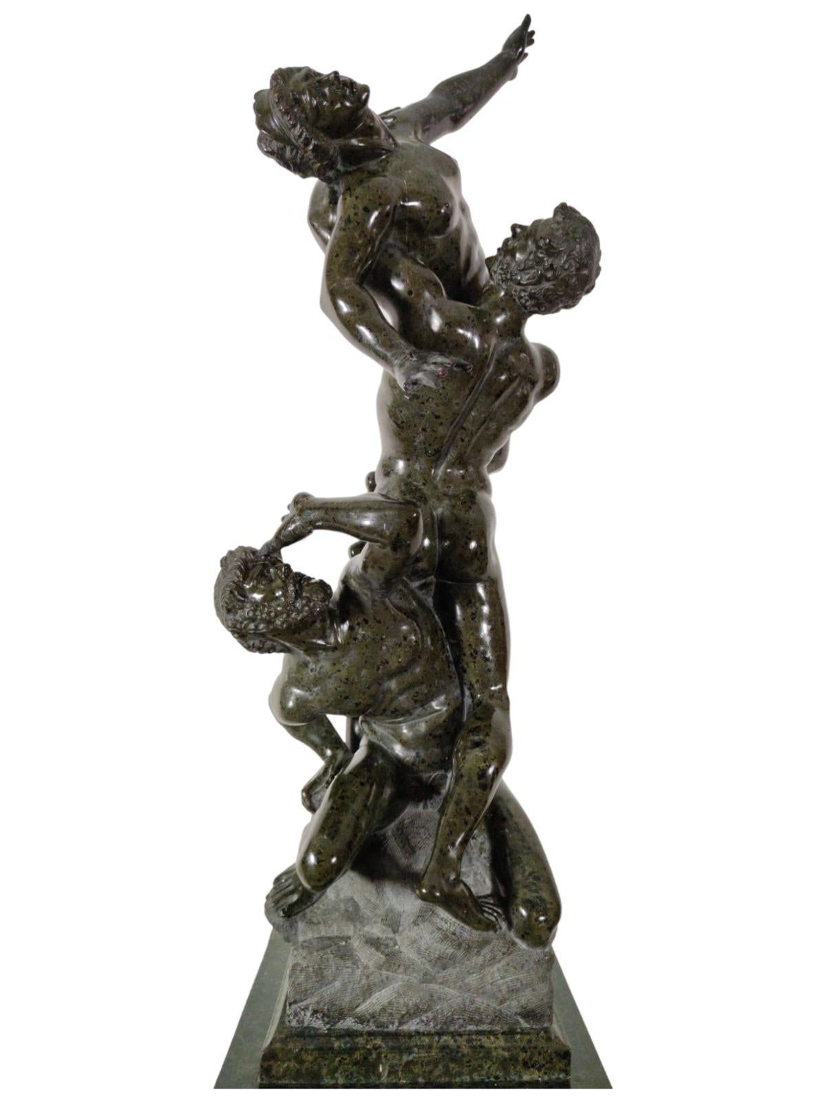 Sculpture en serpentine 19ème siècle en vente 2