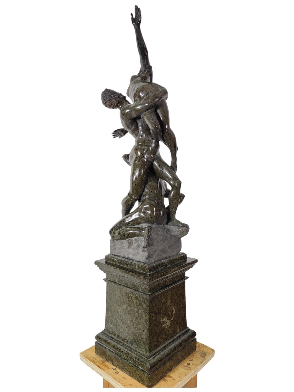 Italian Serpentine Sculpture 19th Century For Sale