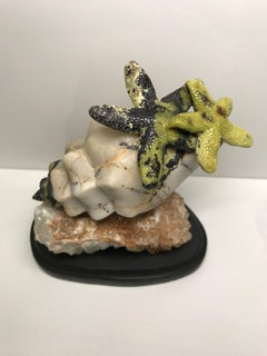 Serpentine Sea Star with Quartz