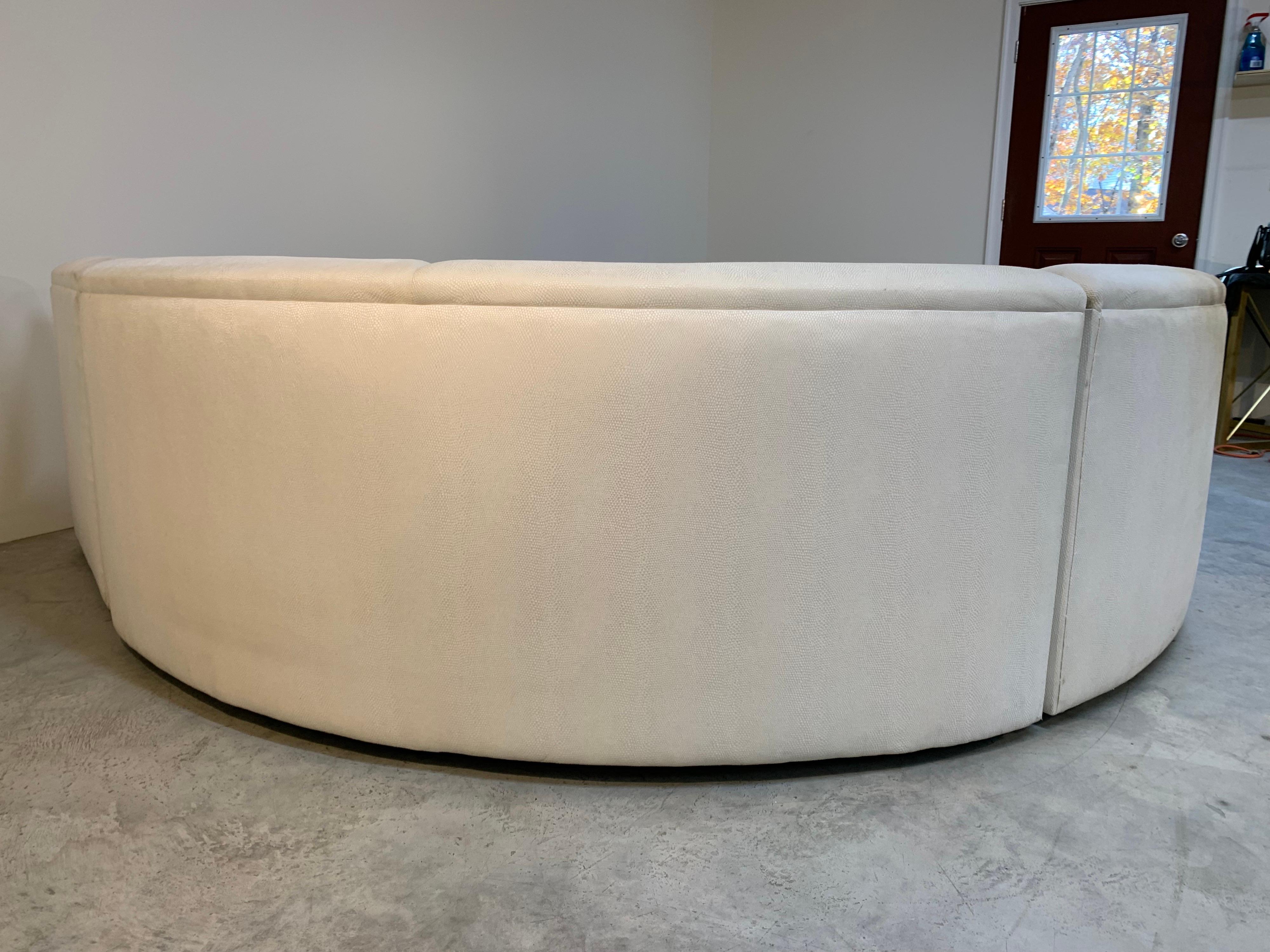 American Serpentine Sectional Sofa Attributed To Weiman Preview