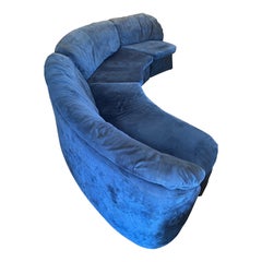 Serpentine Sectional Sofa by Directional Furniture in the Vladimir Kagan's Style