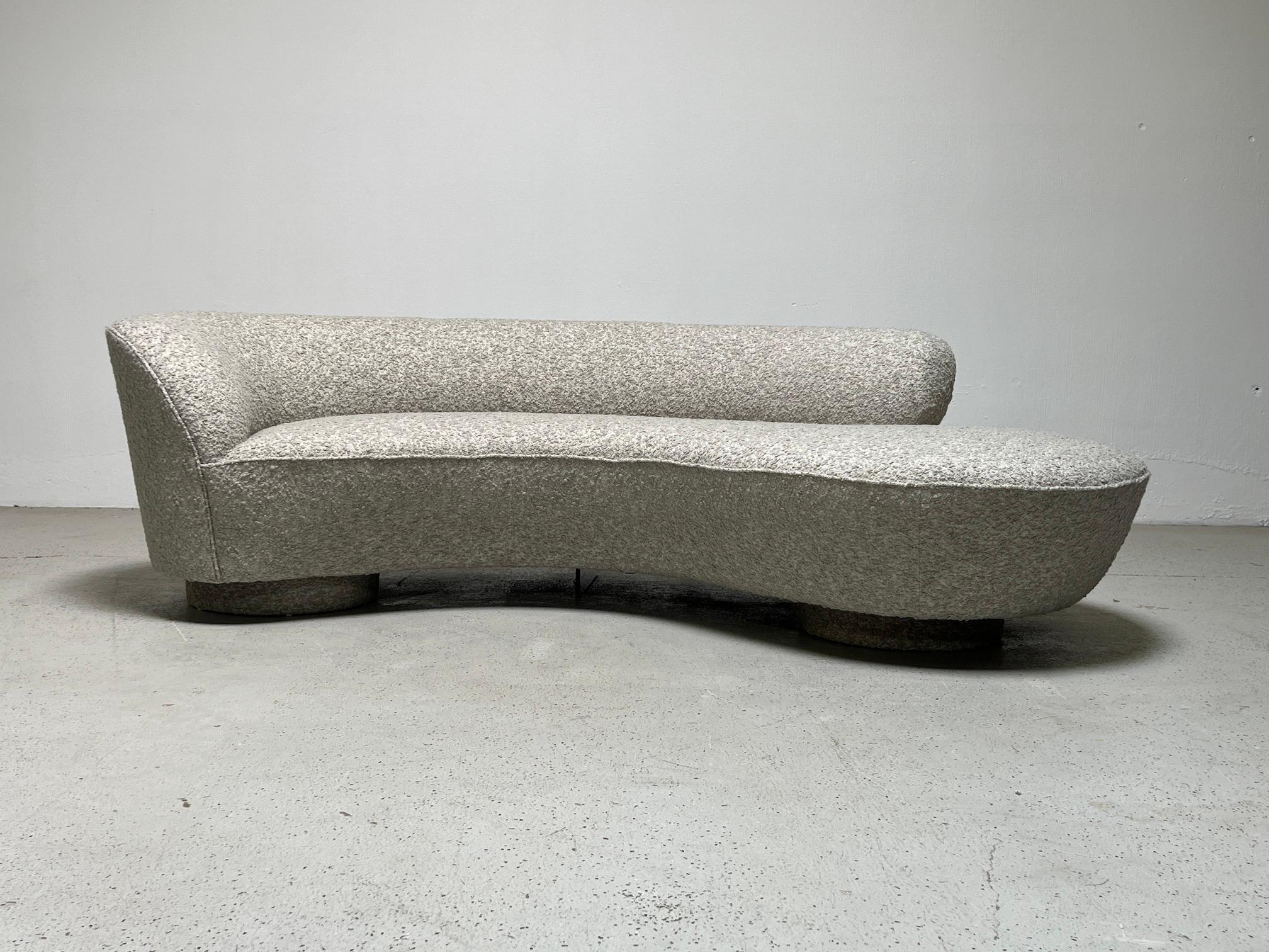 Fabric Serpentine Sofa by Vladimir Kagan for Directional