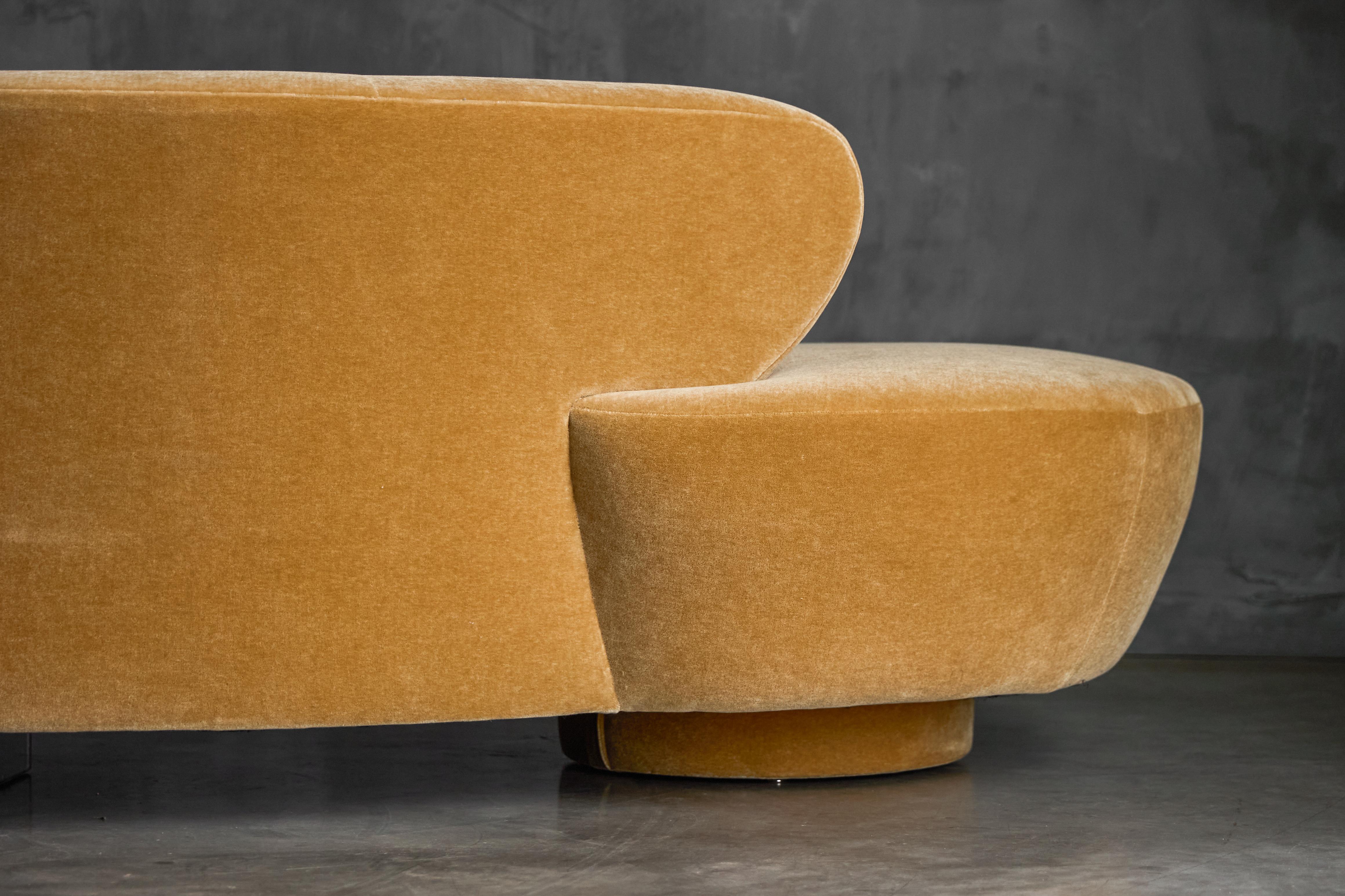 Canapé serpentin par Vladimir Kagan pour Directional, États-Unis, années 1980 en vente 4