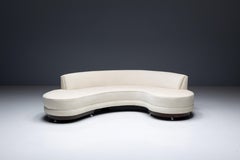 Divano a serpentina di Vladimir Kagan per Kagan-Dreyfuss, Inc., USA, anni '50