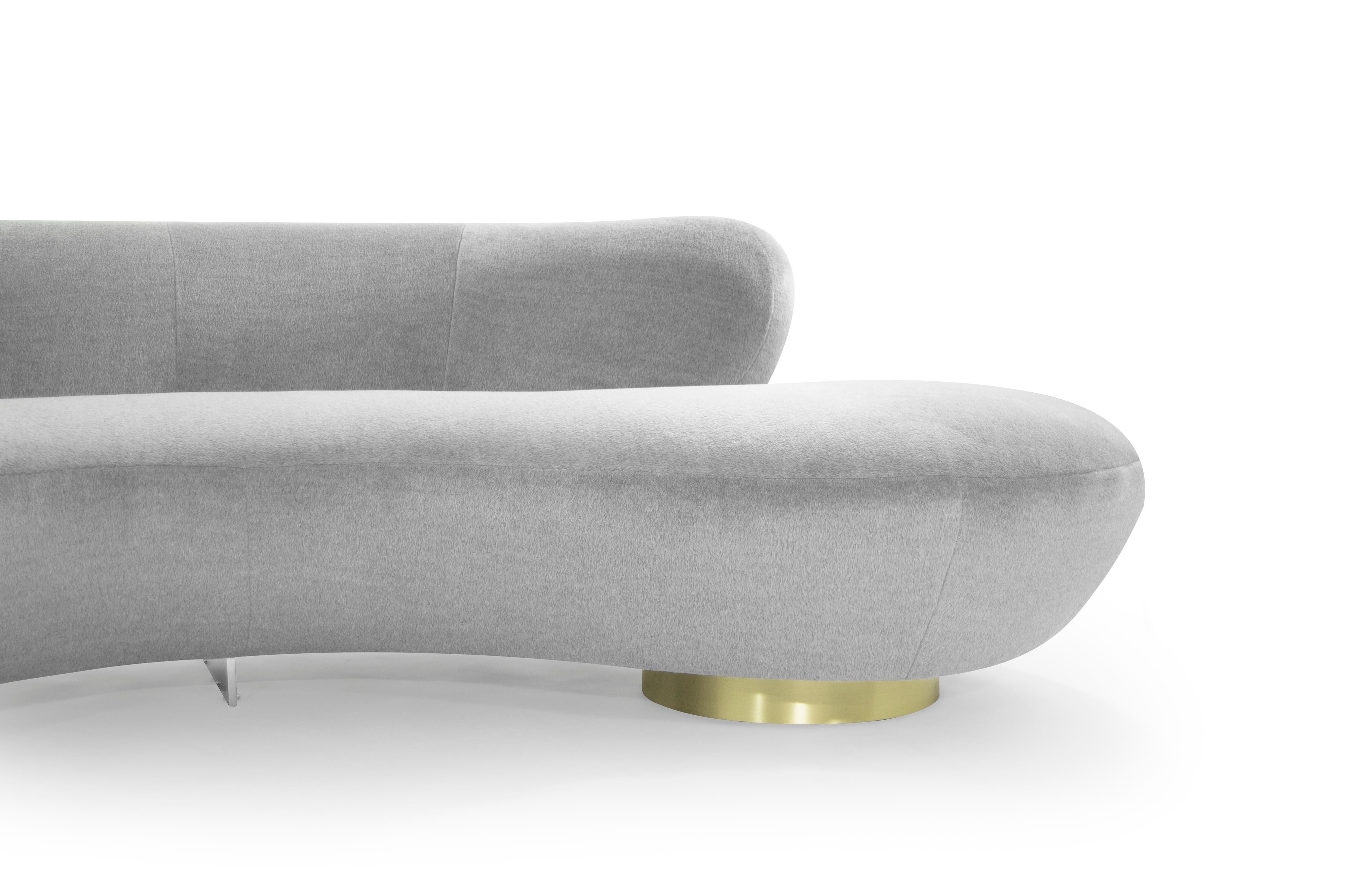 Serpentine Sofa by Vladimir Kagan in Grey Royal Alpaca 1