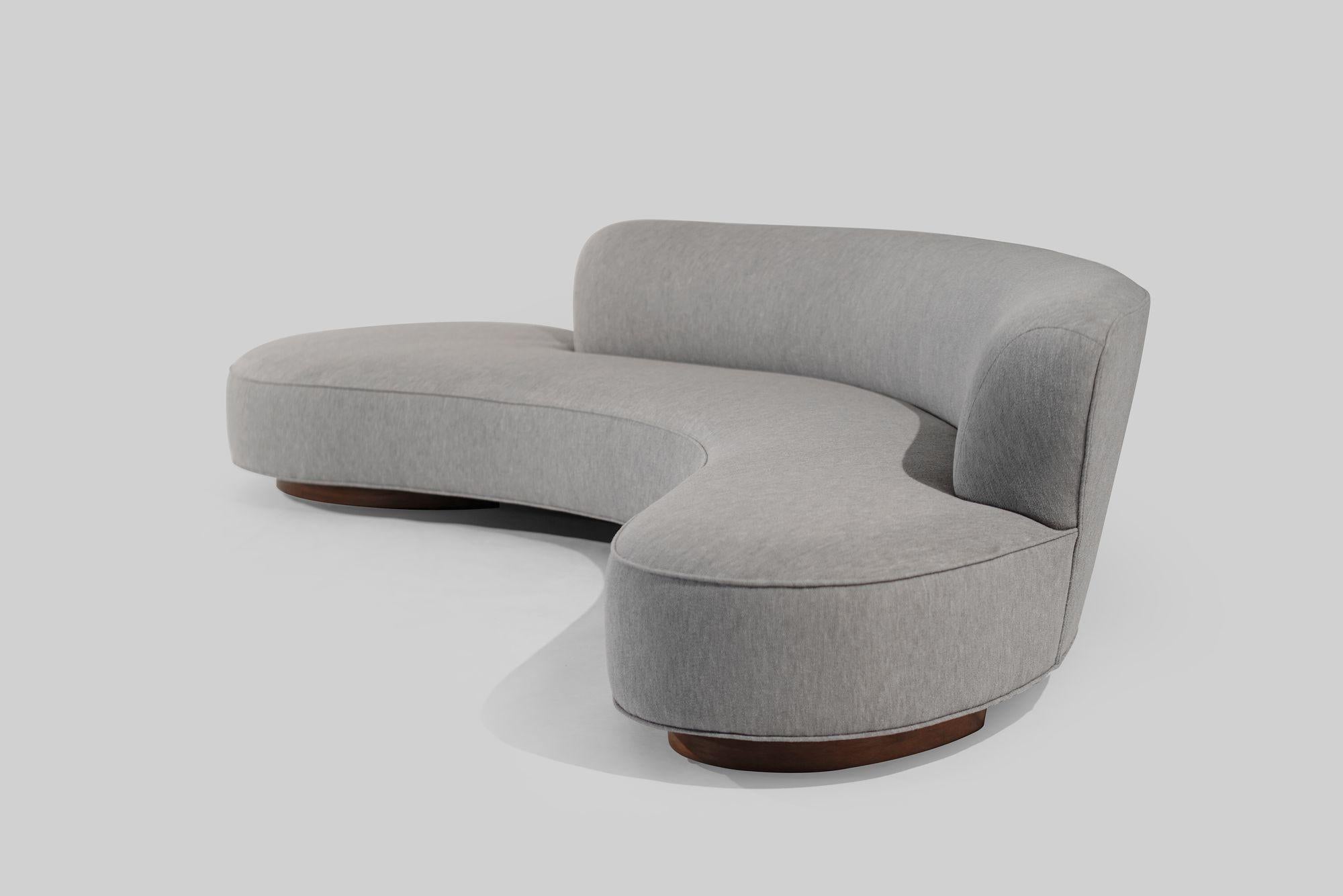 American Serpentine Sofa by Vladimir Kagan, Model 150BS, 2000s