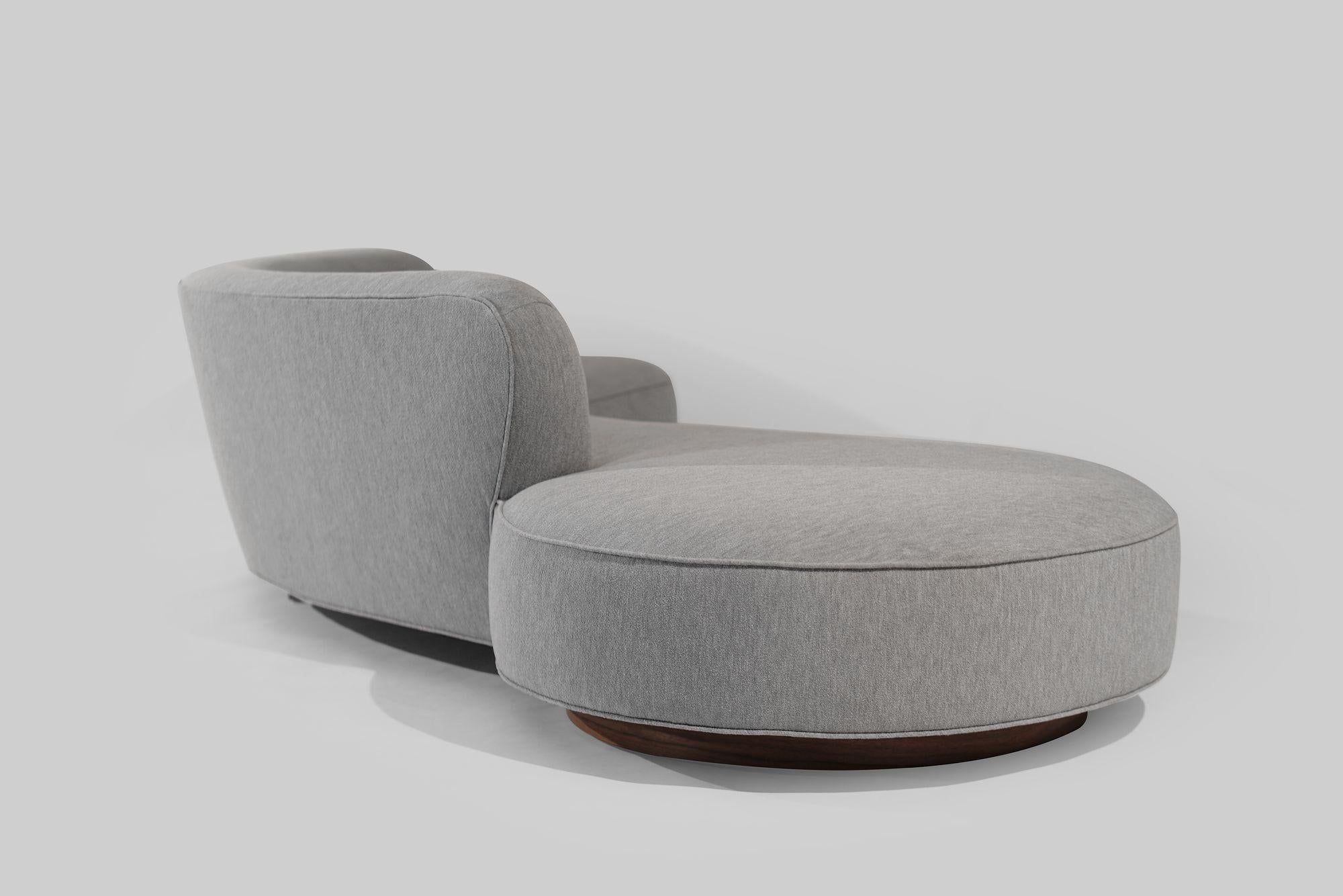 Fabric Serpentine Sofa by Vladimir Kagan, Model 150BS, 2000s