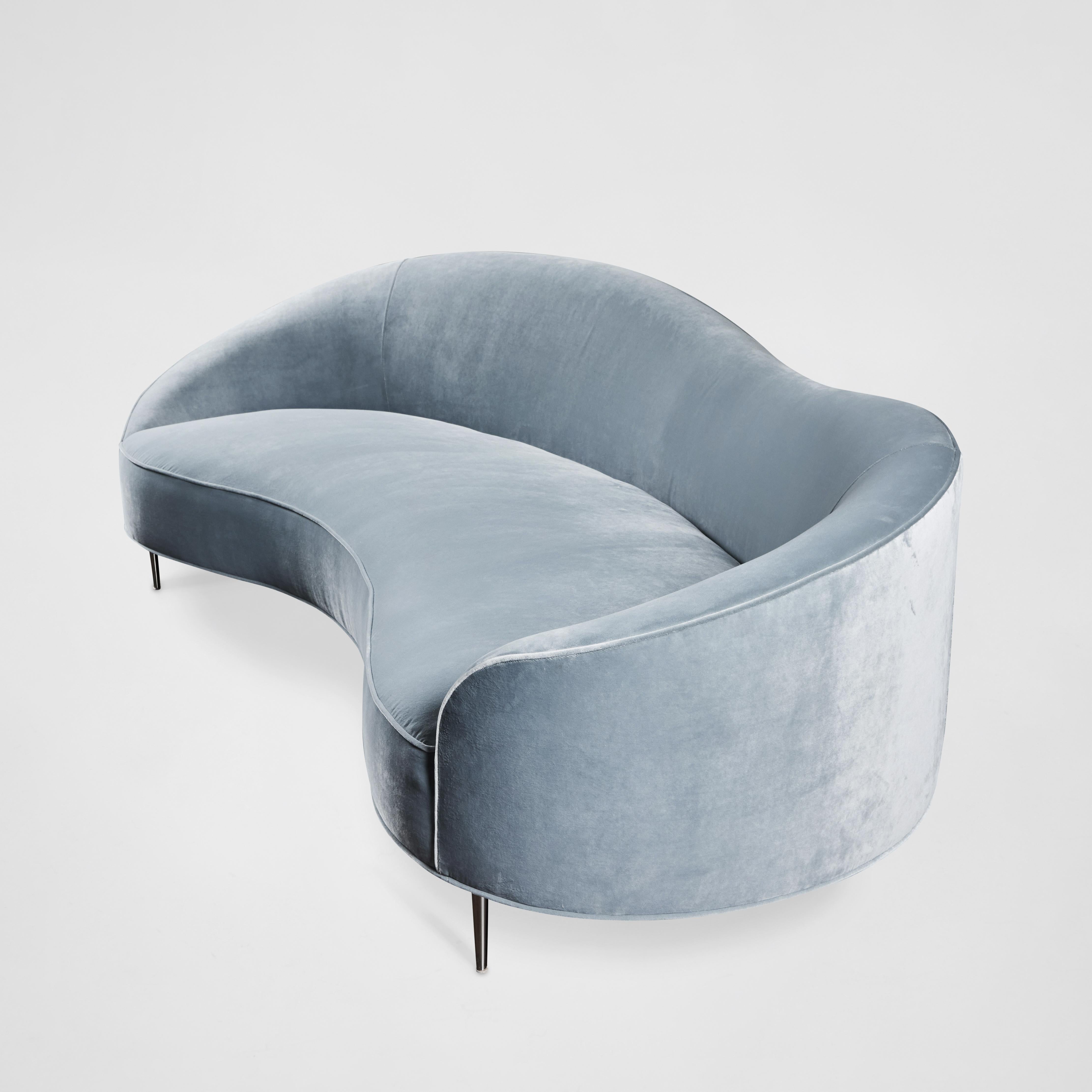 Contemporary Serpentine Sofa For Sale
