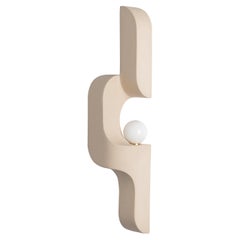 Serpentine Vertical Ceramic Wall Sconce - Single