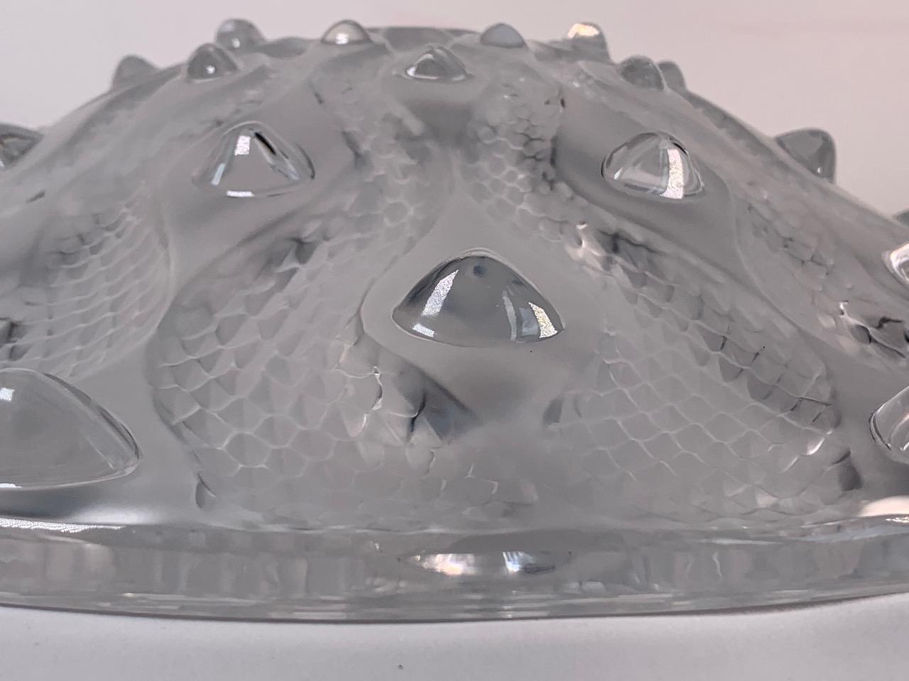 Italian Serpentini Crystal Bowl by Lalique