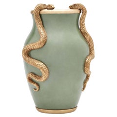 SERPENTIS Vase - Eucalyptus & Brass