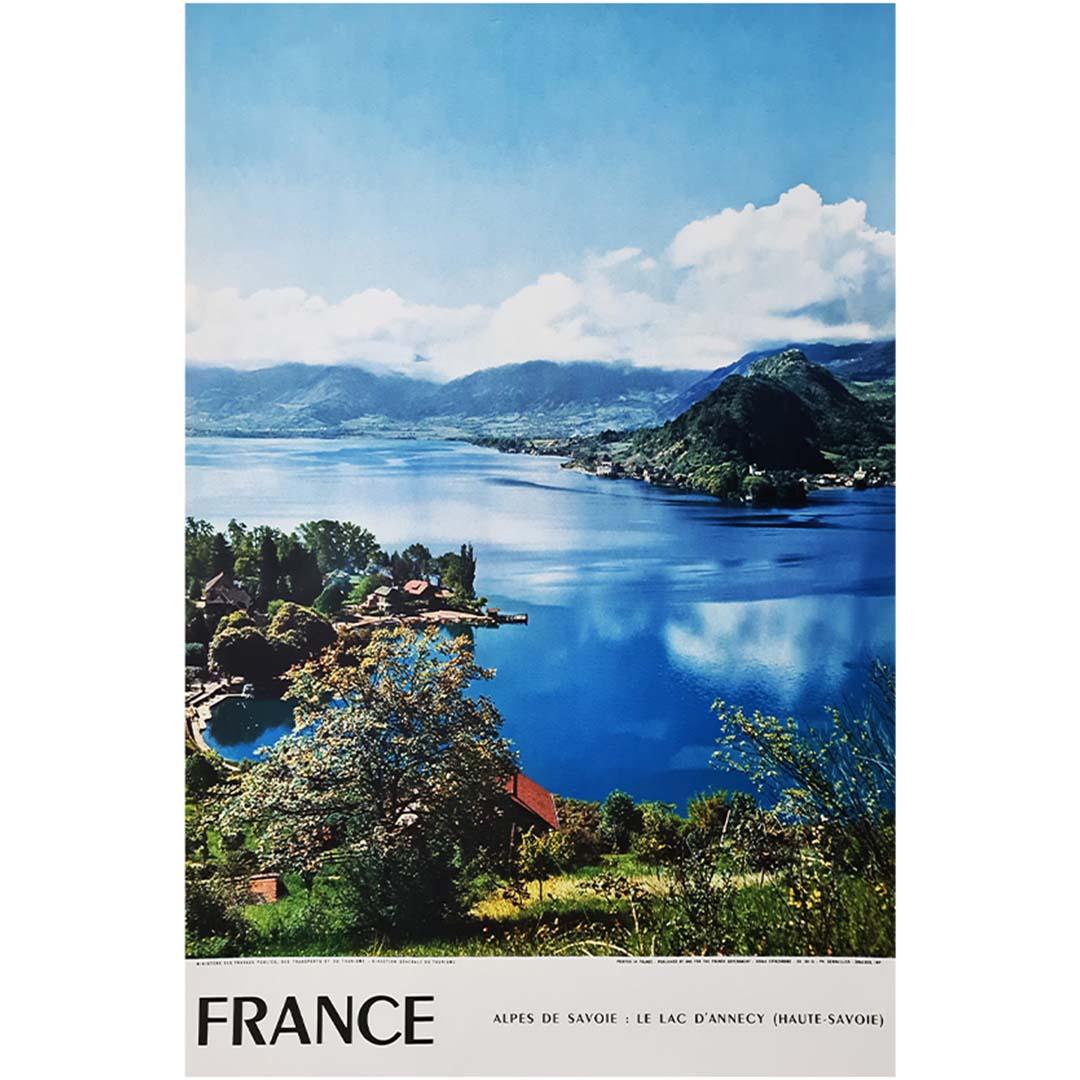 1958 Original travel poster - France - Les Alpes de Savoie For Sale 1