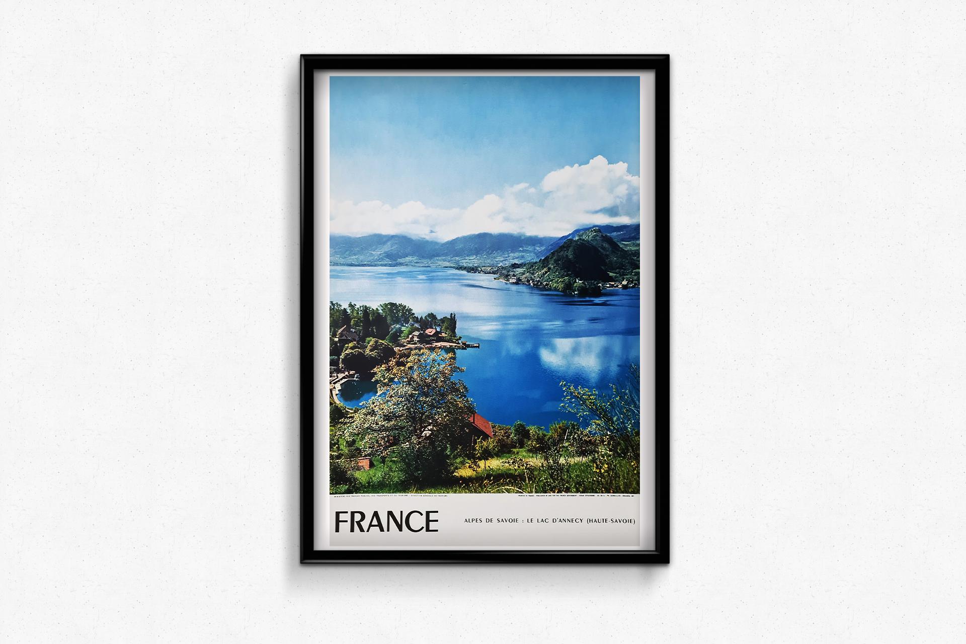 1958 Original travel poster - France - Les Alpes de Savoie For Sale 2