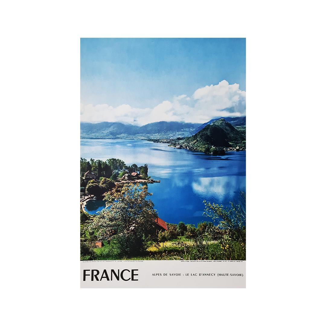 1958 Original travel poster - France - Les Alpes de Savoie - Print by Serraillier