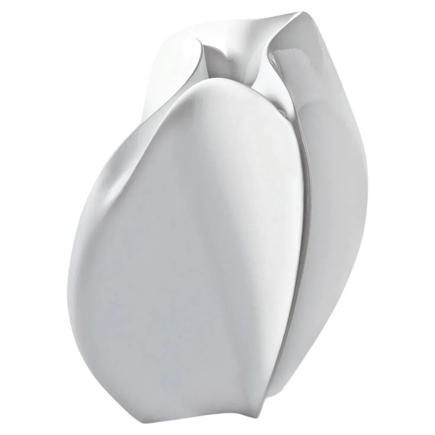 Serralunga Flow Planter Large, Glossy White Lacquer - Design Zaha Hadid For Sale