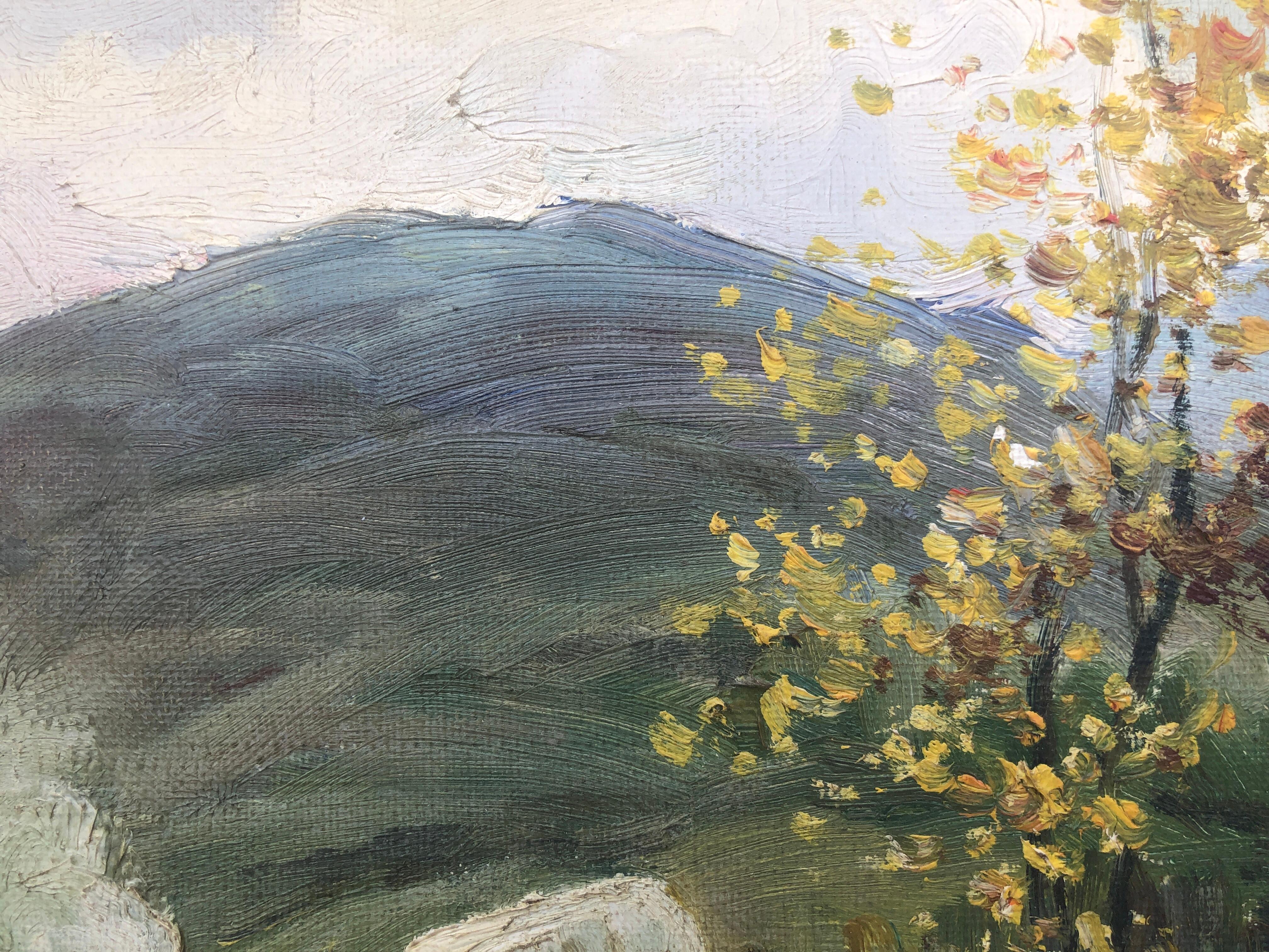 Gypsien in Fluss, Öl auf Leinwand, Gemälde spanische Landschaft  im Angebot 2