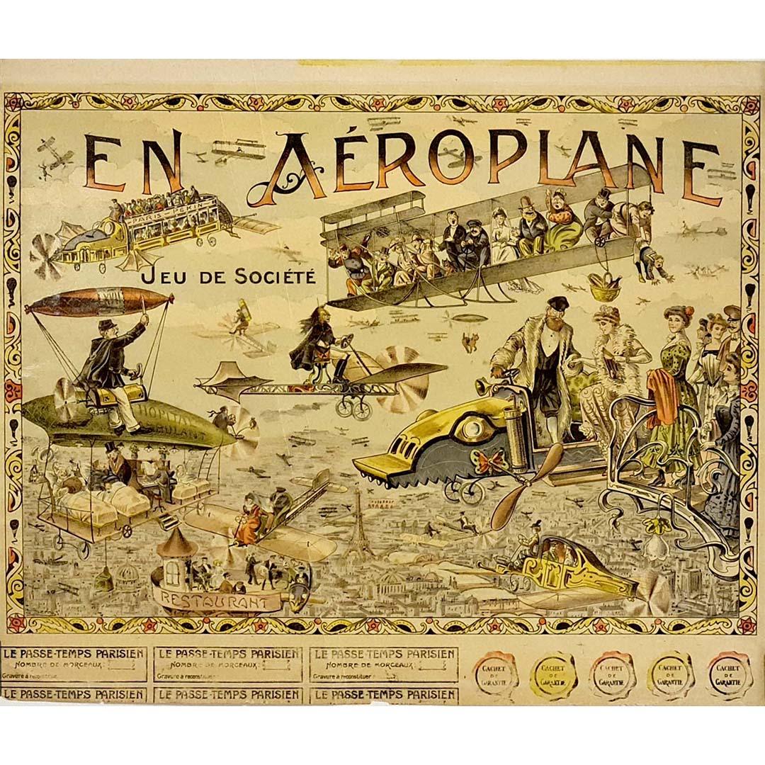 Belle chromolithographie du début du XXème siècle : En Aéroplane Jeu de société.

Aviation - Jeux - Aéronautique

Le Passe-Temps Parisien

