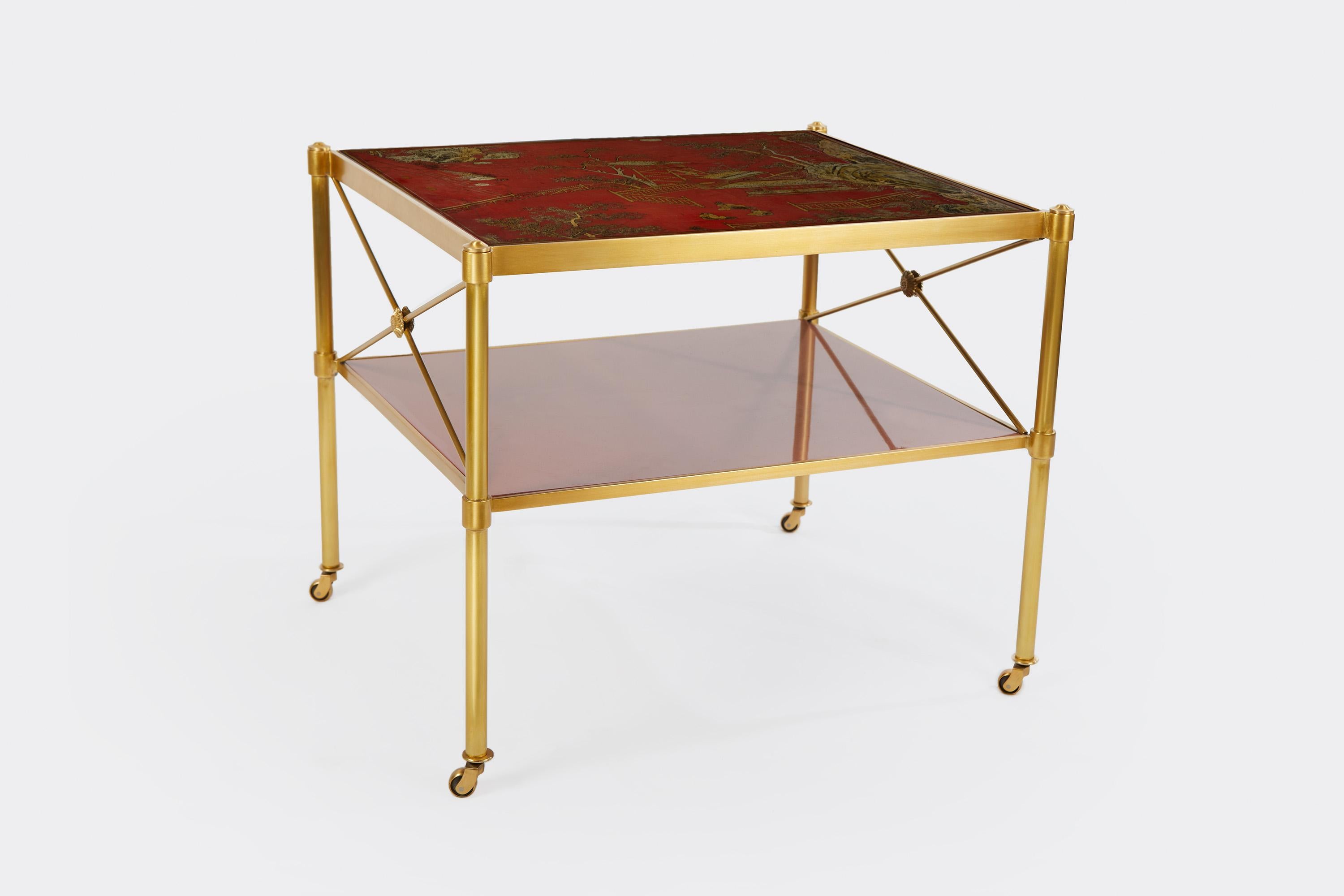 Sert Side Tables in Red by David Duncan 3