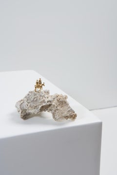 Sertão Series, N803 Calcite Family on Donkey Table Sculpture