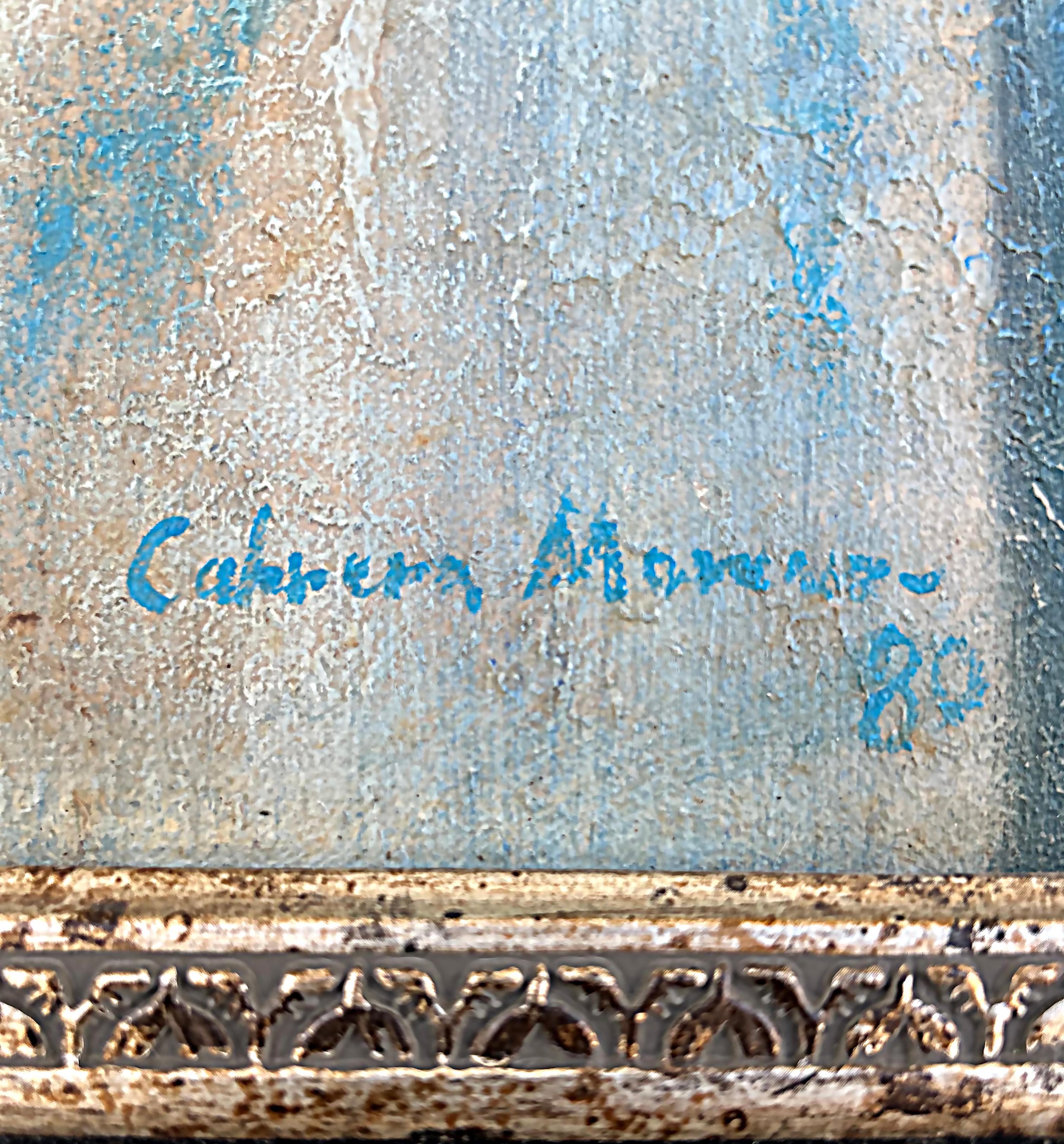 Servando Cabrera Moreno, kubanisches Gemälde ohne Titel, Desnudo COA, signiert, datiert 1980 (20. Jahrhundert) im Angebot