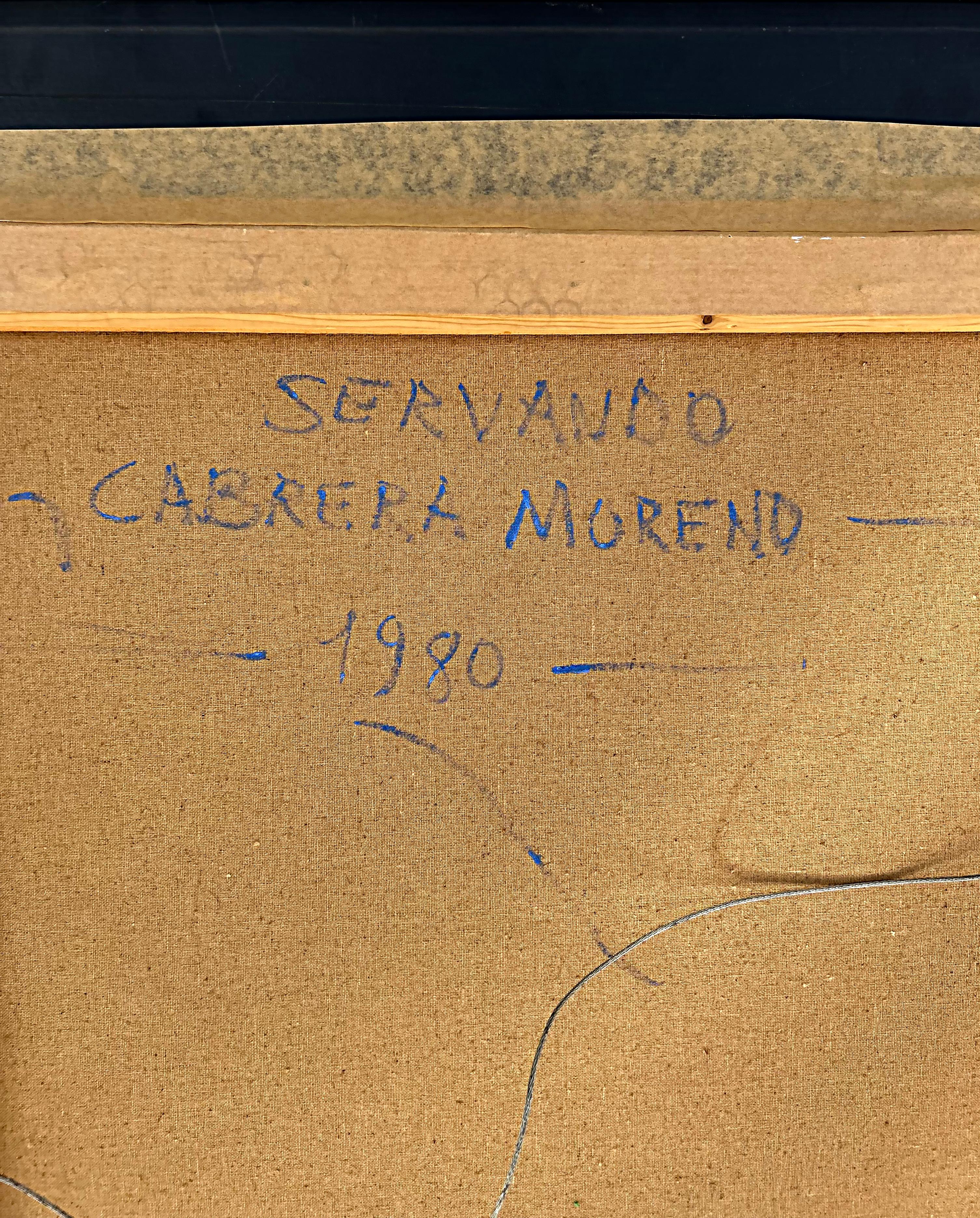 Servando Cabrera Moreno, kubanisches Gemälde ohne Titel, Desnudo COA, signiert, datiert 1980 im Angebot 2