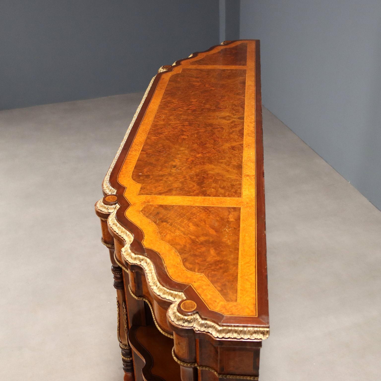 Impiallacciato Servante Inglese XIX Secolo in vendita