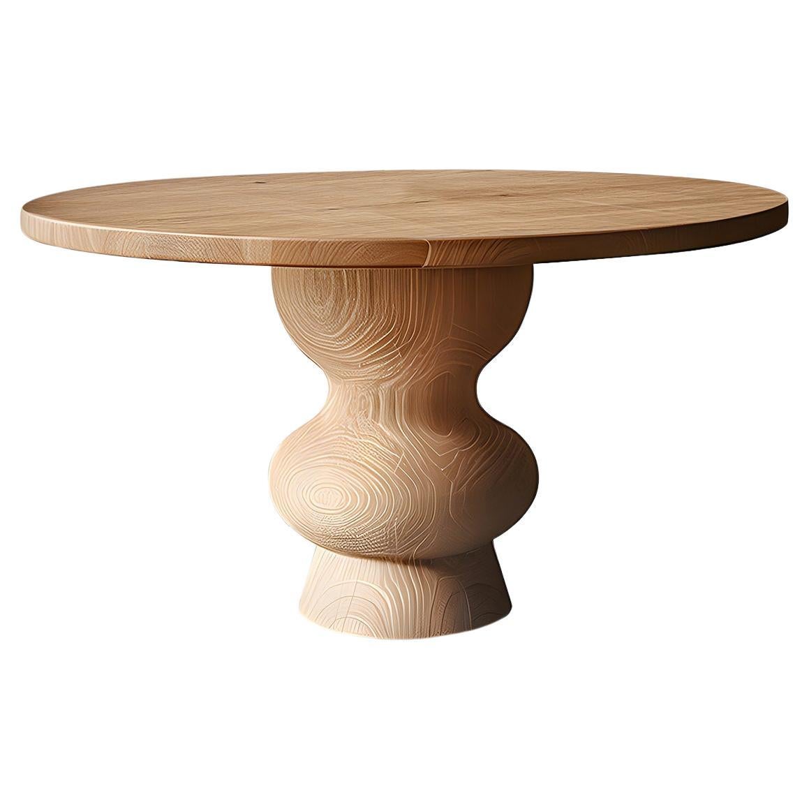 Serve in Style with Socle Serving Tables, NONO's Solid Wood No13 For Sale