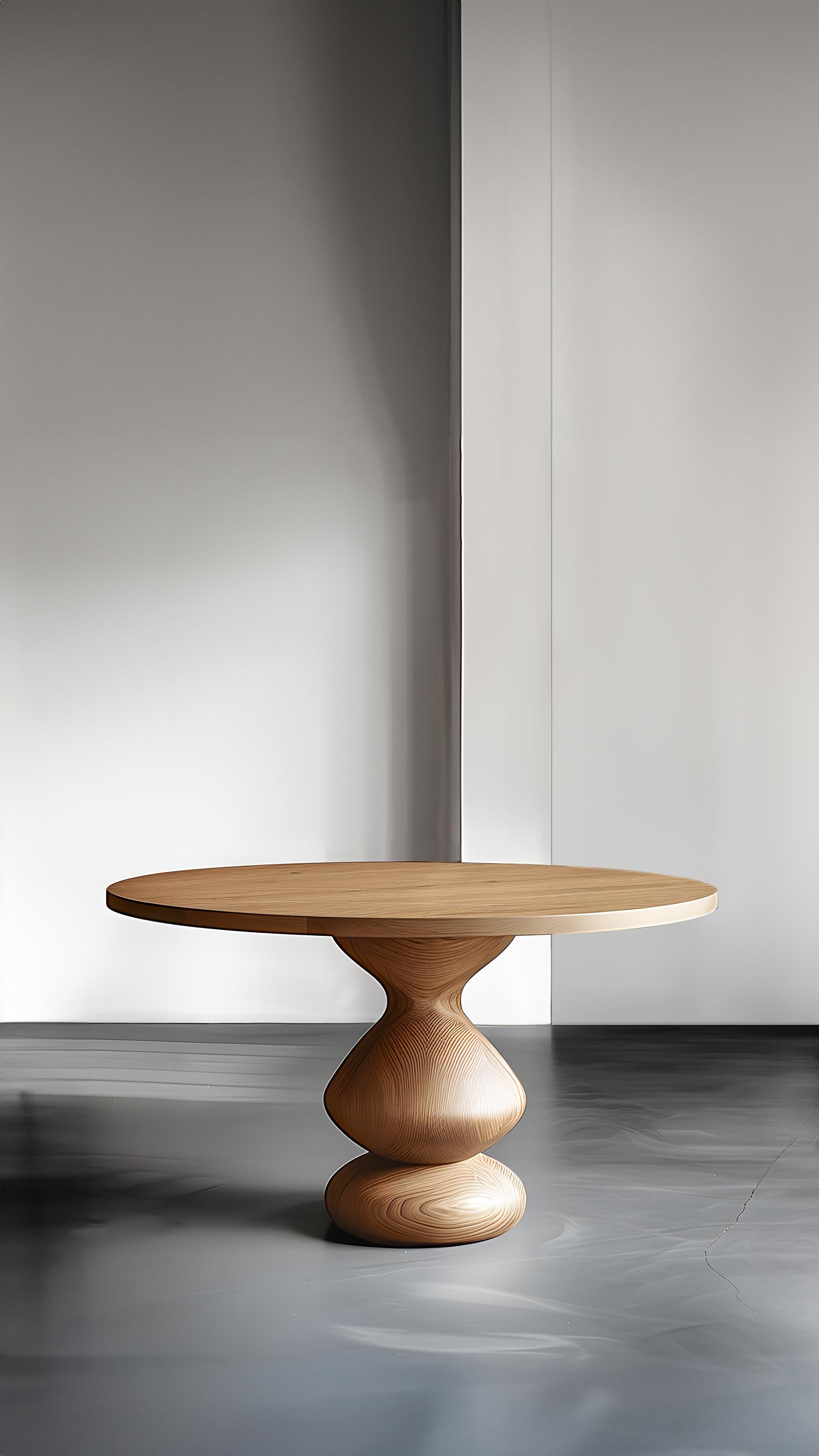 Mexican Serve with Style, Socle Serving Tables in Solid Wood by NONO No21 For Sale