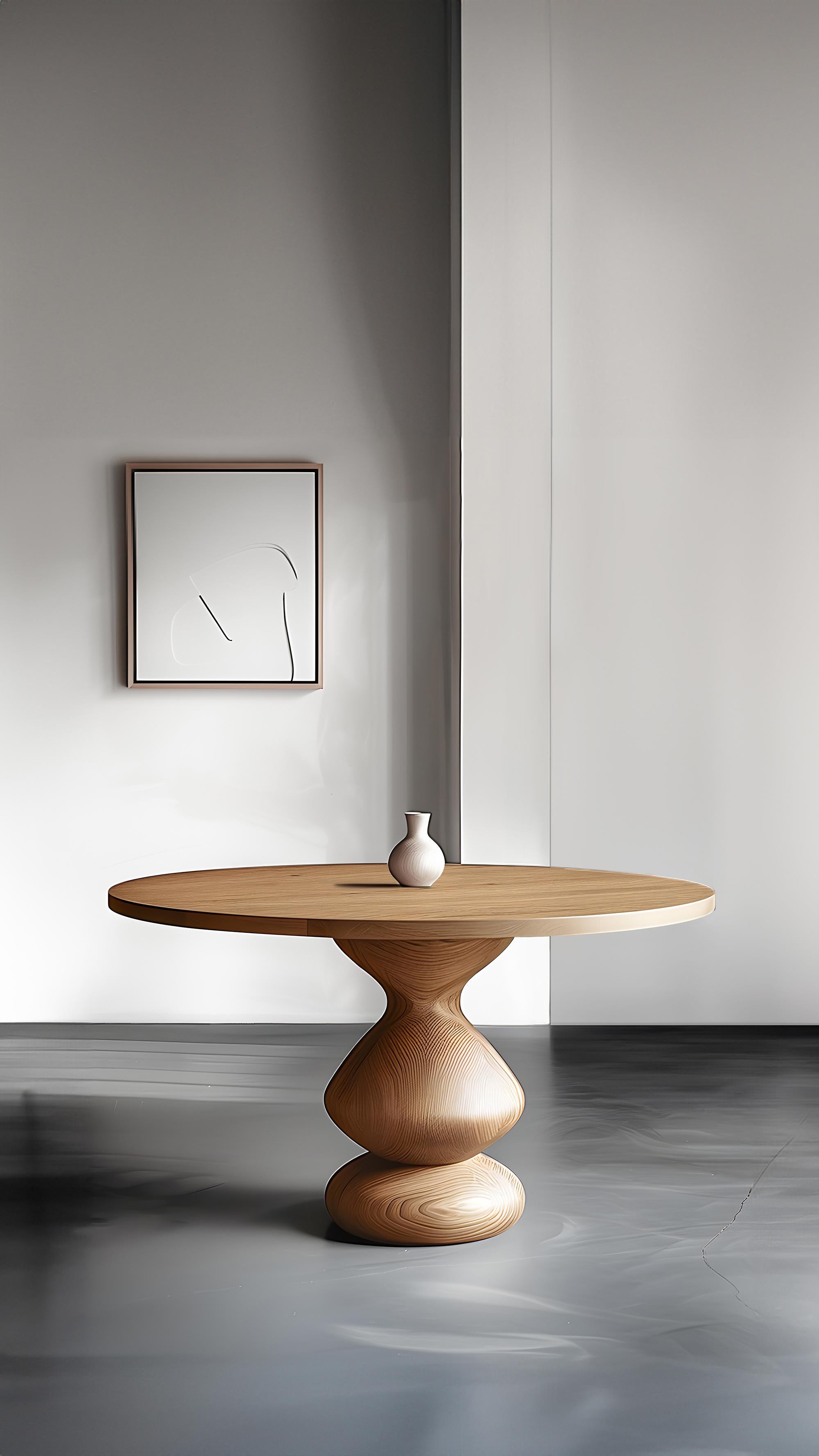 Hand-Crafted Serve with Style, Socle Serving Tables in Solid Wood by NONO No21 For Sale