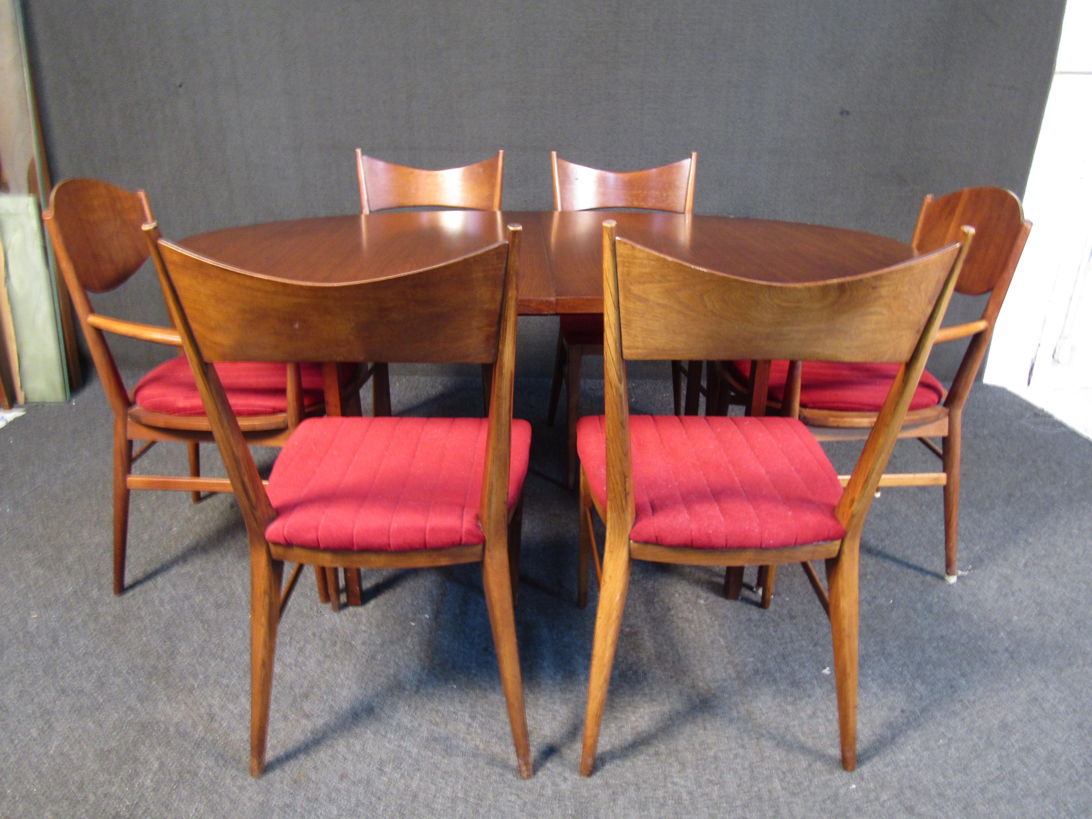 Upholstery Server and Dining Room Set by Paul McCobb For Sale