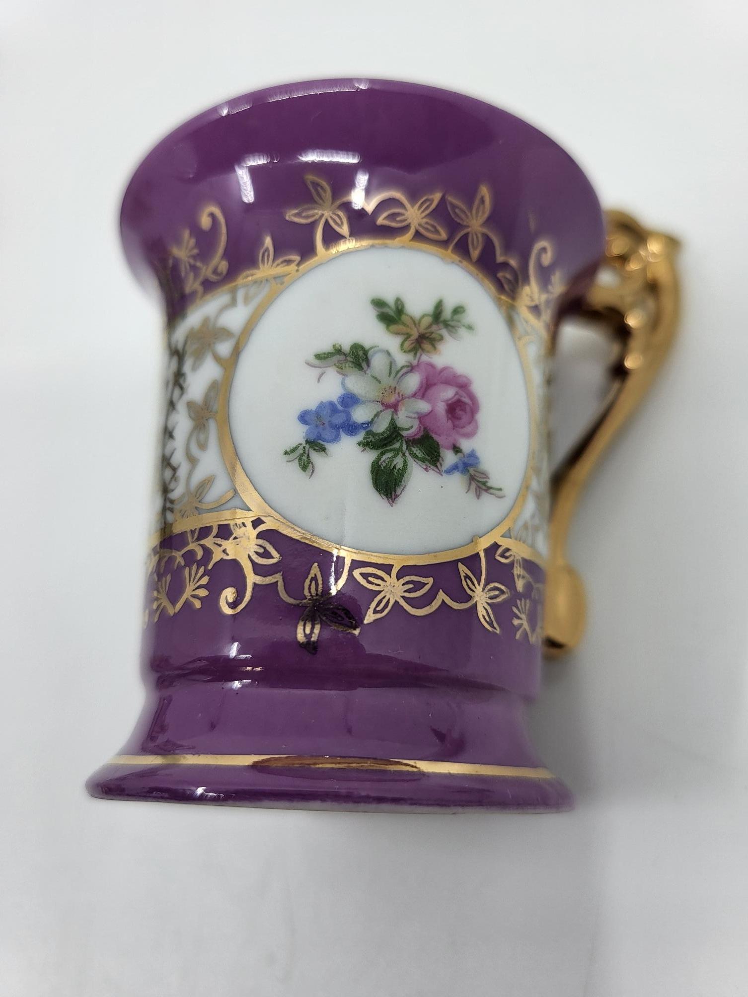 Service à café  Kahla GDR en porcelaine décor à l'or fin (12 pièces) en vente 12