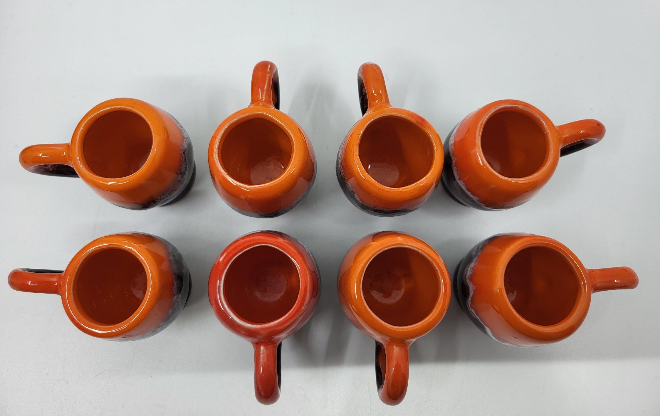 Servizio al caffè Vallauris en céramique Francaise Côte-d'Azur Circa 1960 (set 9) in vendita 3