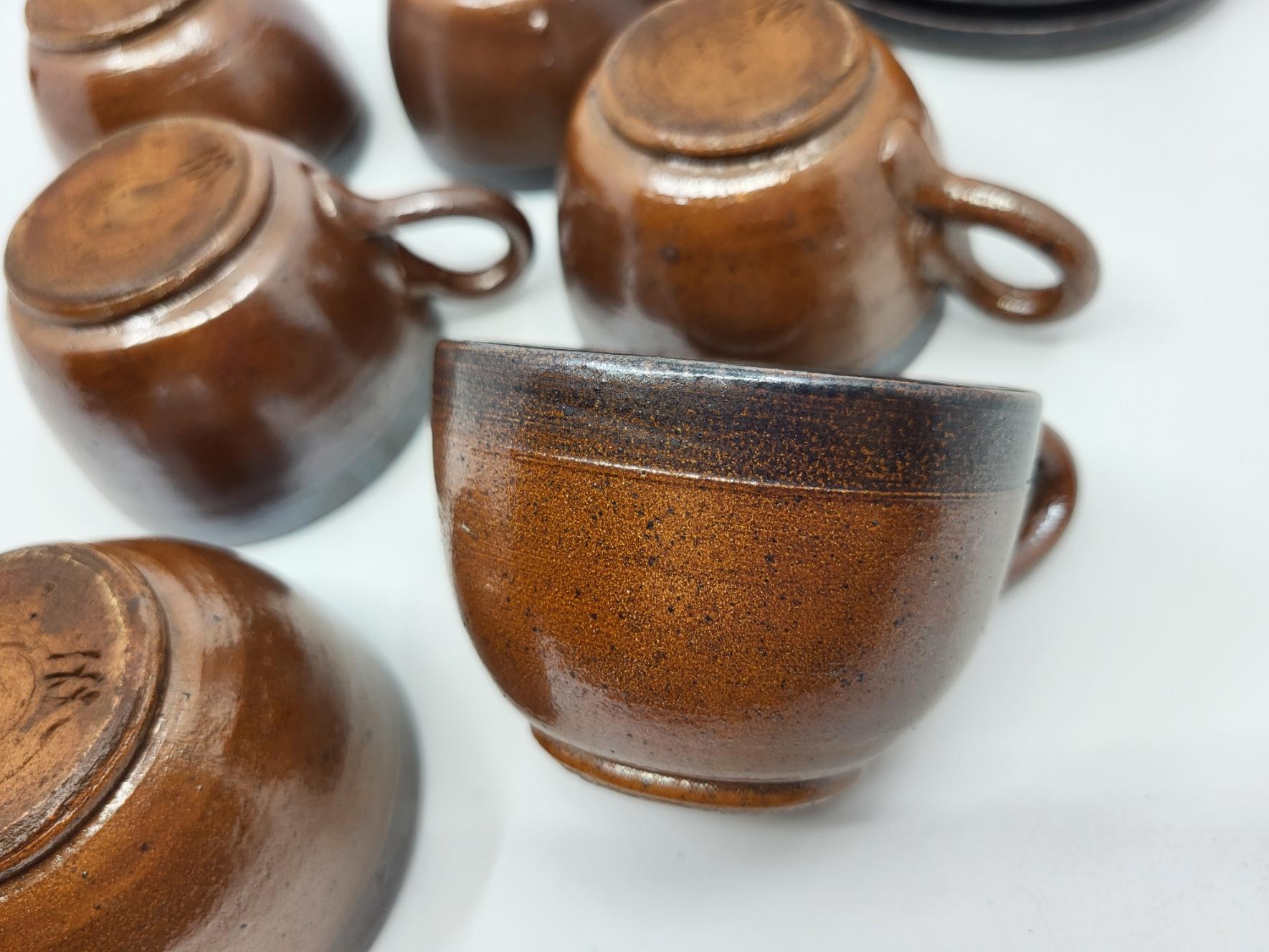 Service à thé Vally Wieselthier par Wiener Werkstätte en grès Austria Art déco 4