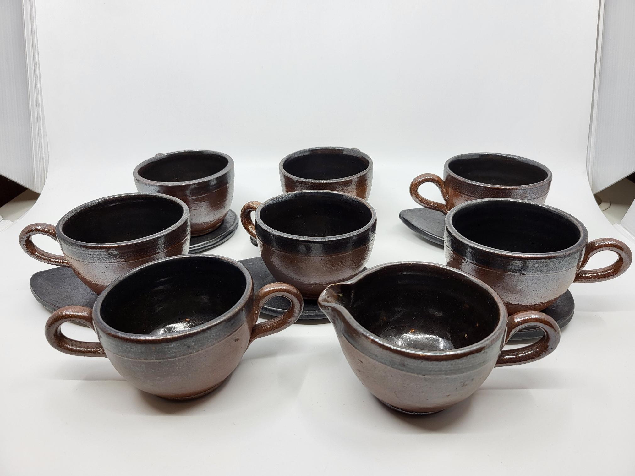 Service à thé Vally Wieselthier par Wiener Werkstätte en grès Austria Art déco 8
