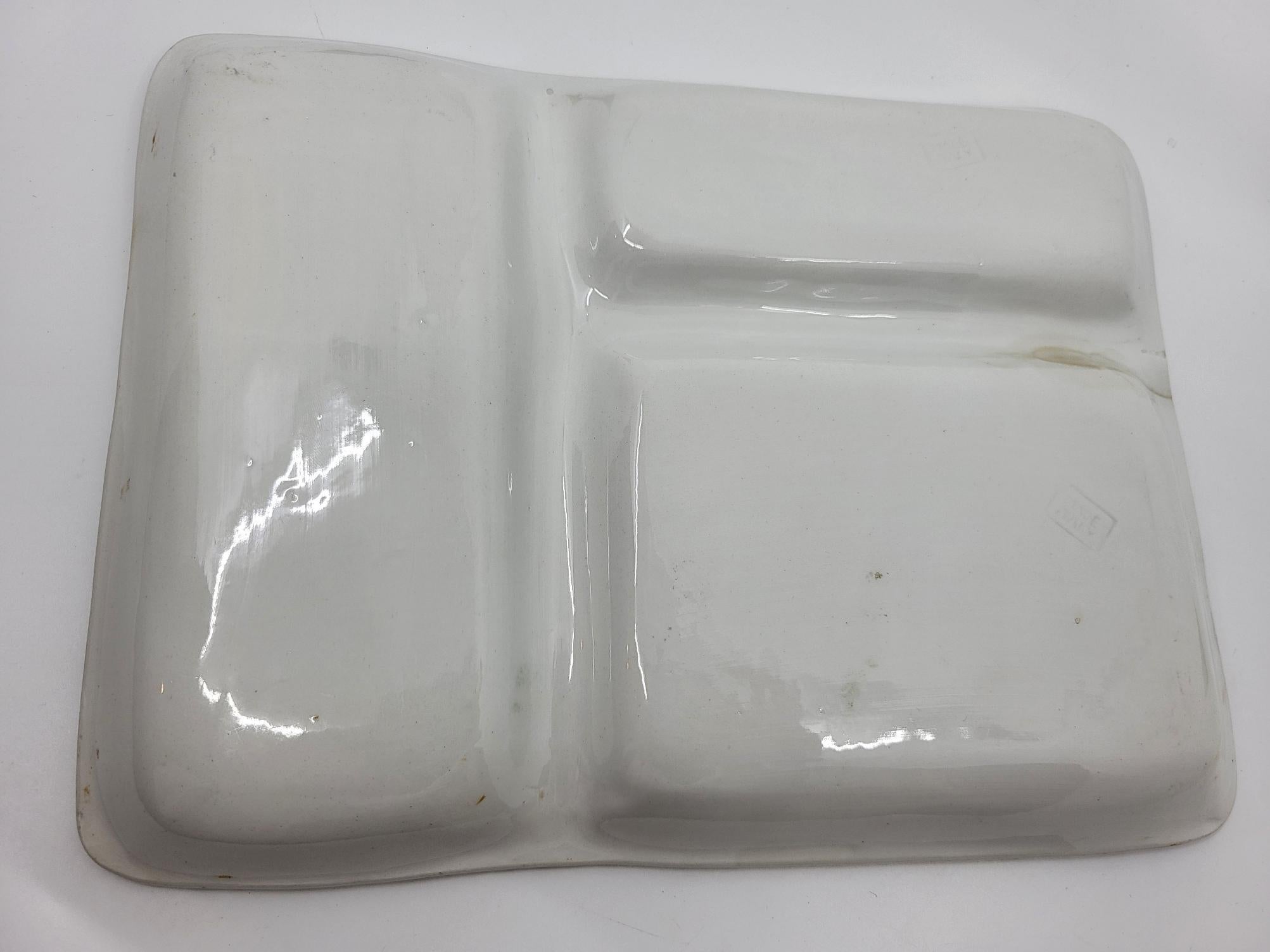 Service assiette et plats signé Made Italy en faïence  1970 By Vintage (lot de 12) en vente 2