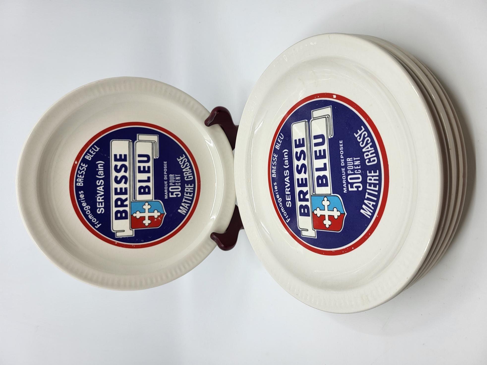 Service assiettes à Fromages Saint Amand en faïence Francaise (set de 6)) 1970 im Angebot 8