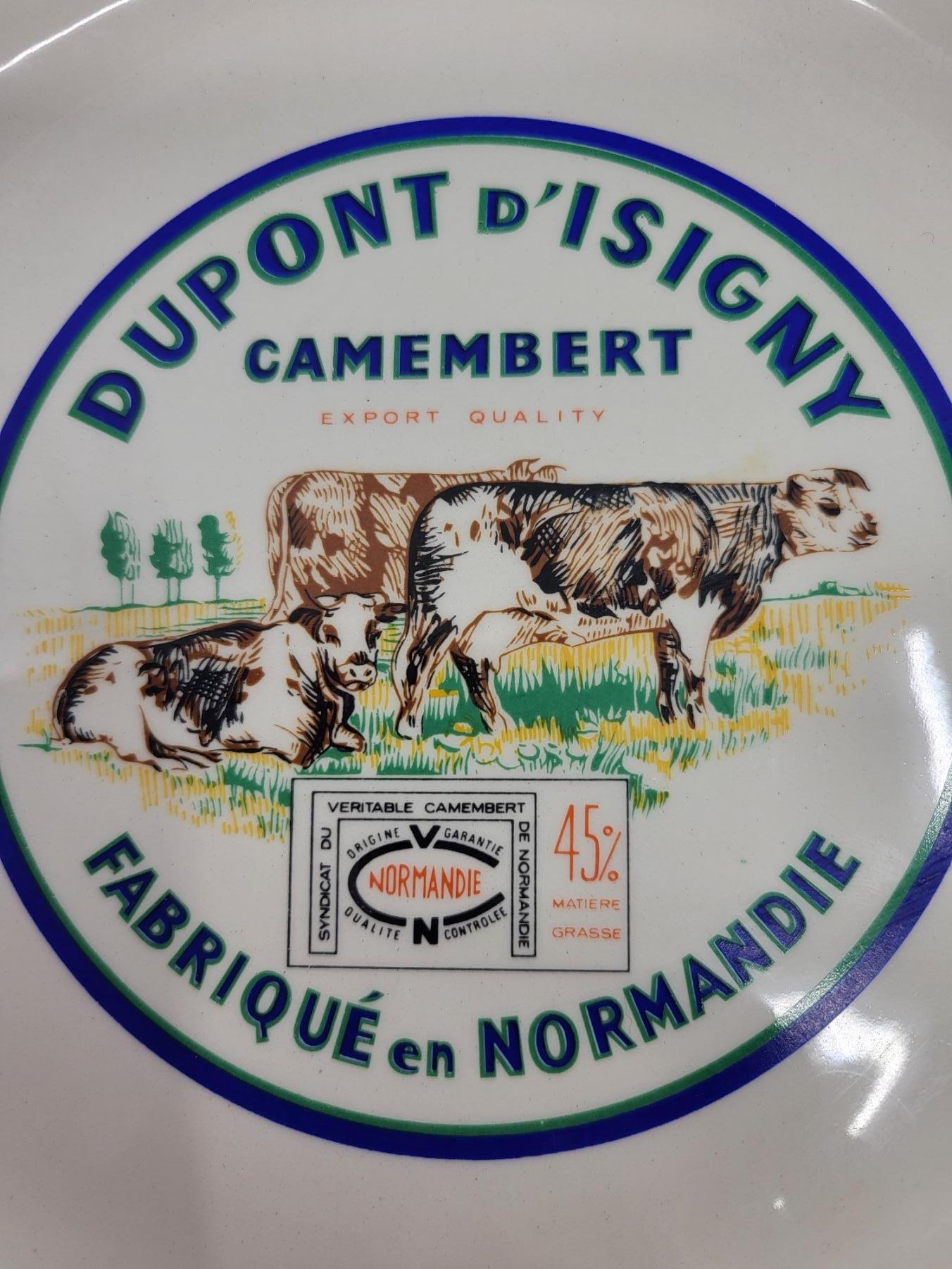 Service assiettes à Fromages Saint Amand en faïence Francaise (set de 6) en vente 4