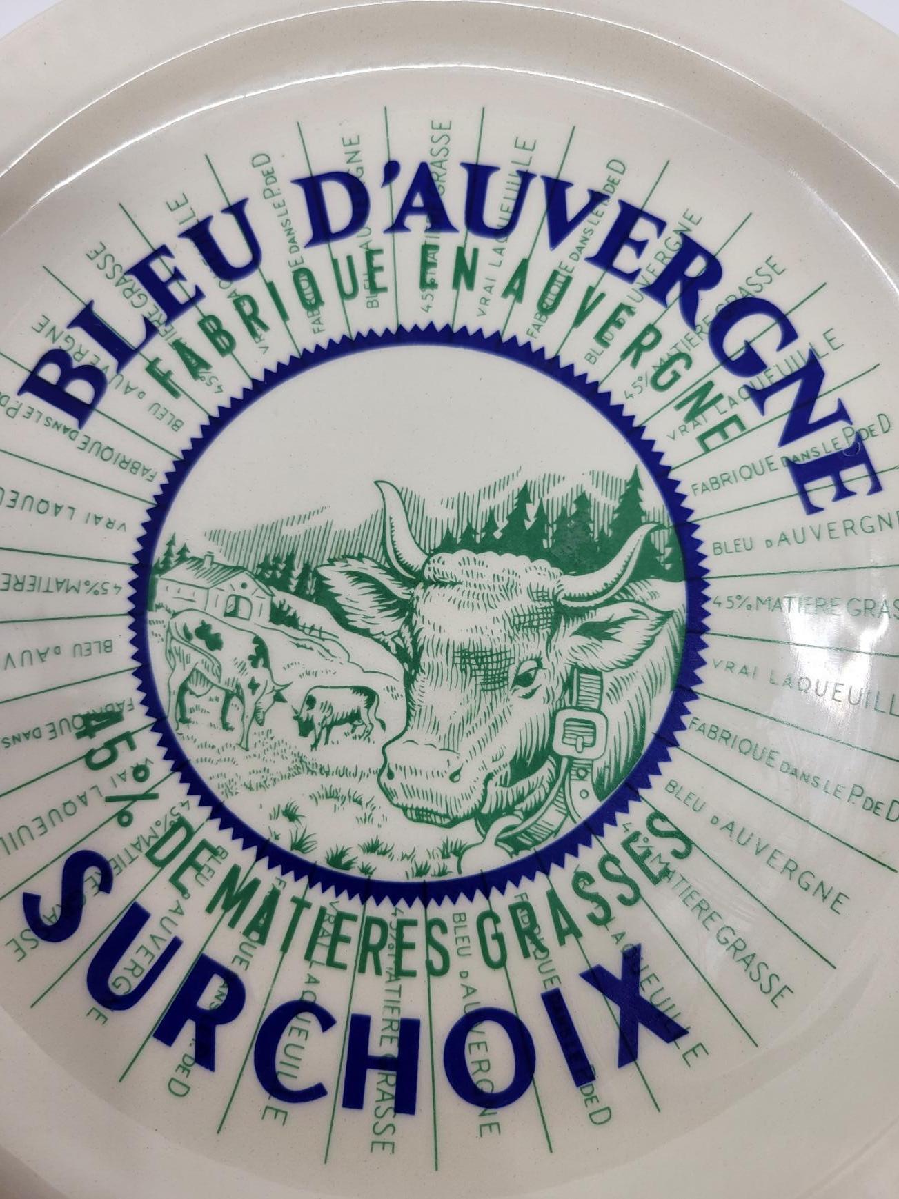 Service assiettes à Fromages Saint Amand en faïence Francaise (set de 6) en vente 5