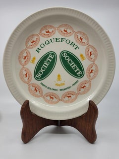 Service assiettes à Fromages Saint Amand en faïence Francaise (set de 6)