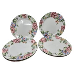 Service Assiettes Rose Garden Atelier d'Art de Showa Japon (Lot de 6)