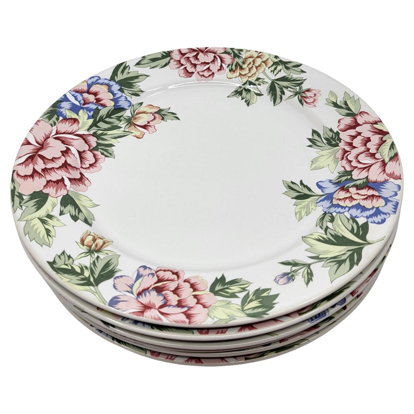 Service Assiettes Rosengarten Atelier d'Art de Showa Japon (Lot de 6) (Japonismus) im Angebot